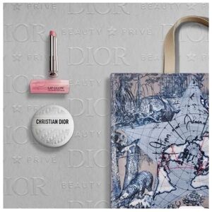 Dior Gift Set - Around the World Tote Bag, Le Baume, Lip Balm. New in box!